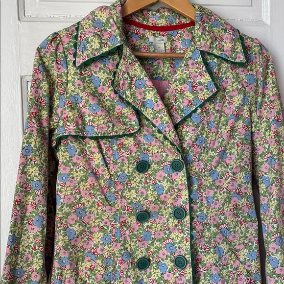 ANTHROPOLOGIE ODILLE FLORAL TRENCH COAT - Picture 3 of 9